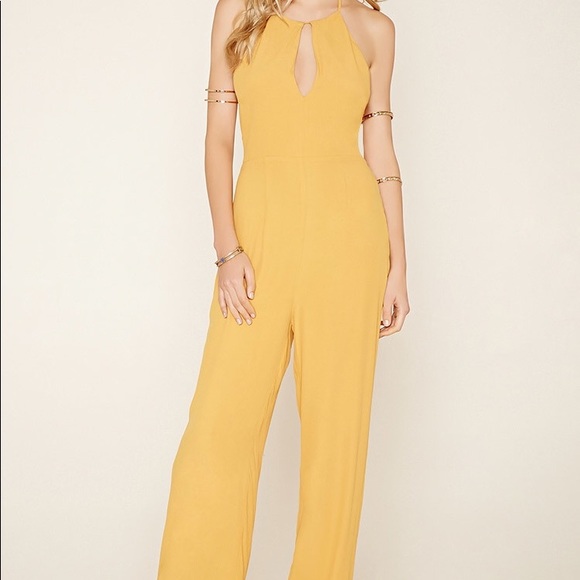 Forever 21 Pants - Mustard Summer Jumpsuit